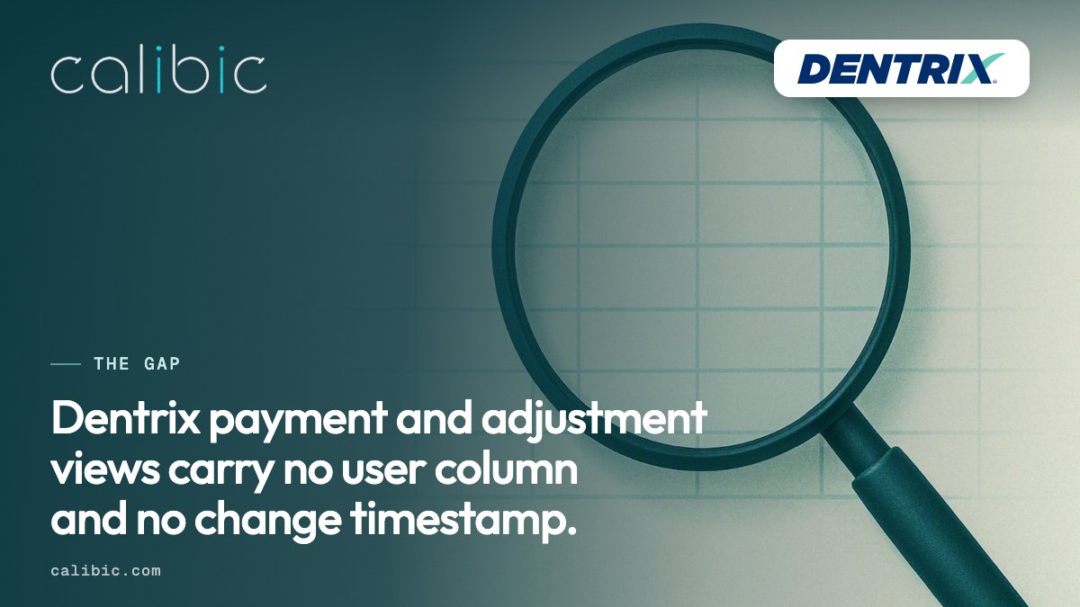 The limit of Dentrix payment and adjustment data