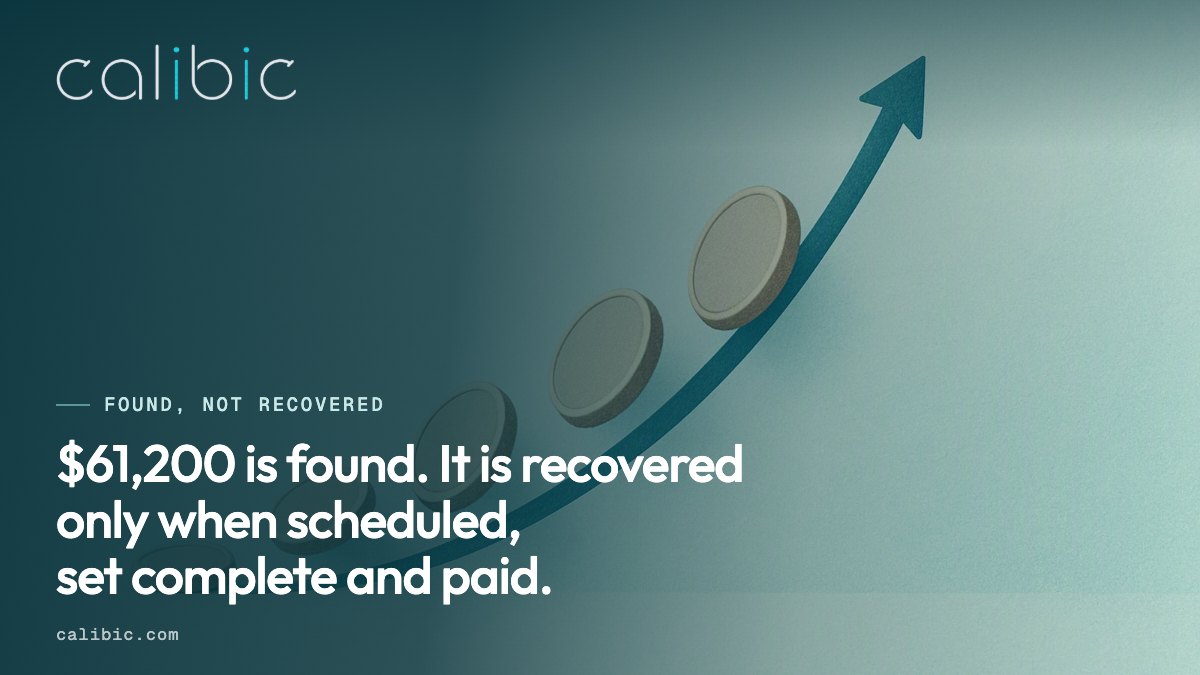 Found treatment becomes recovered only when scheduled, completed and paid