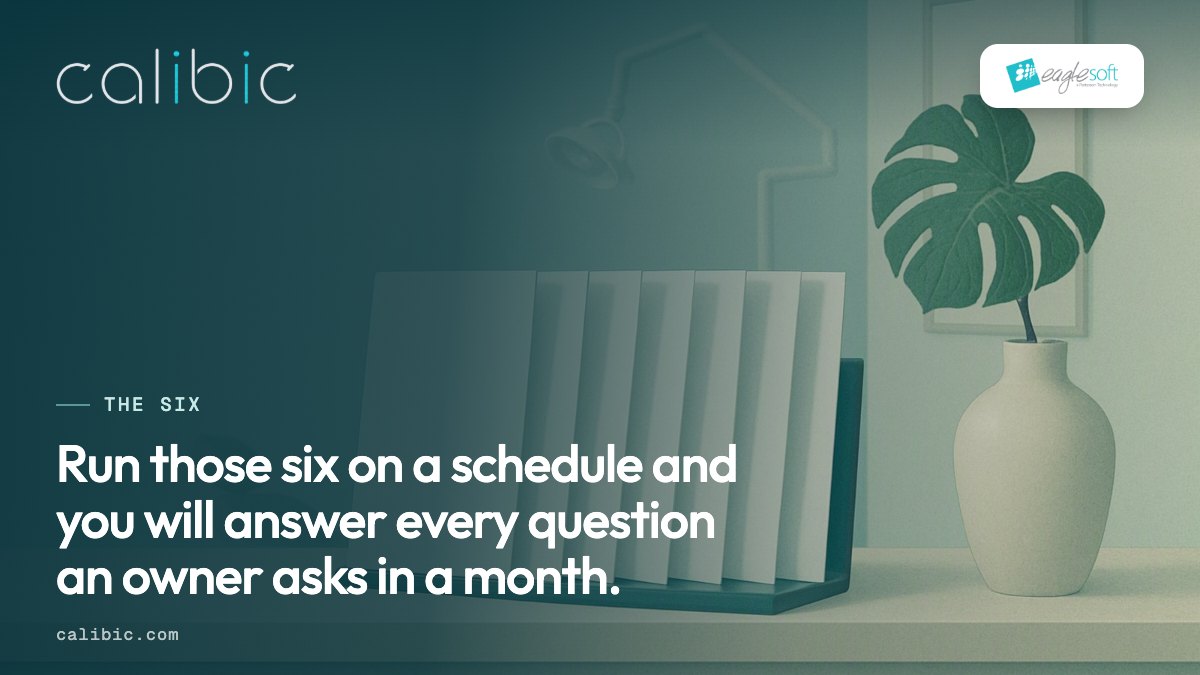 The six Eaglesoft reports to run on a schedule
