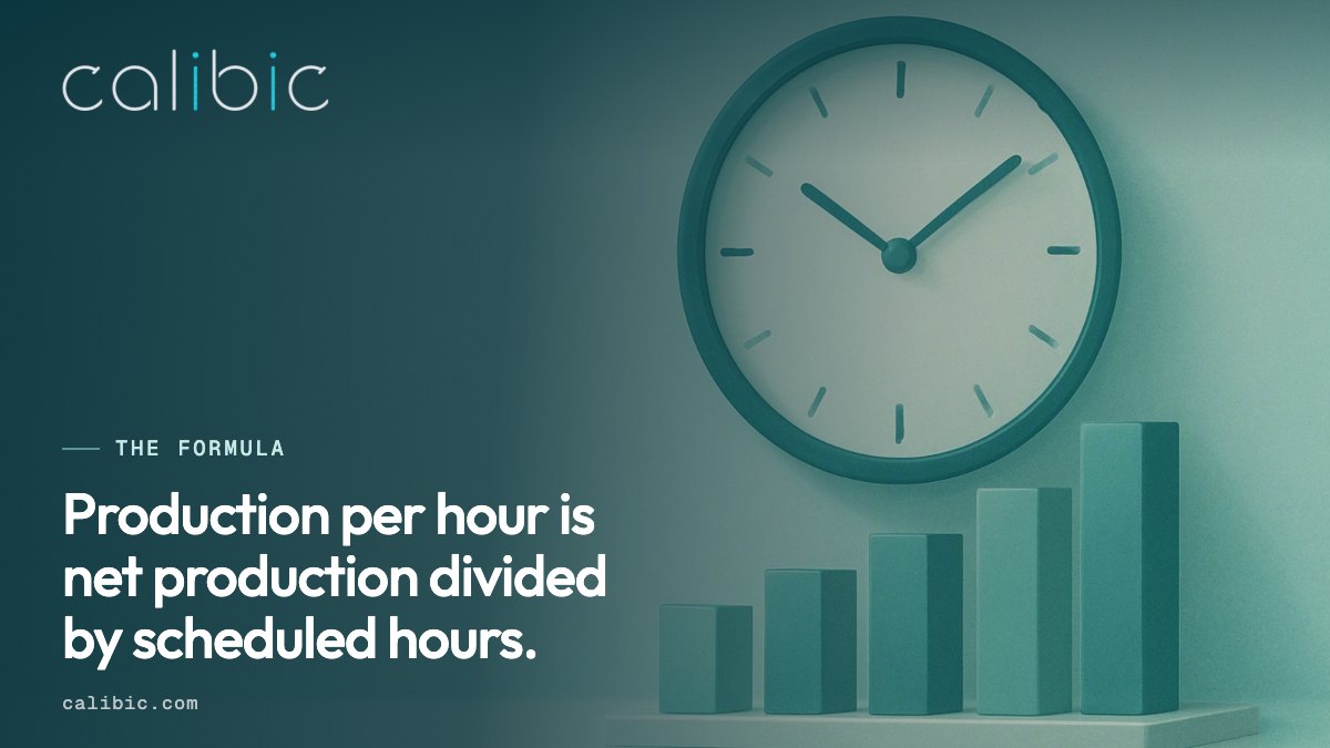 The production per hour formula