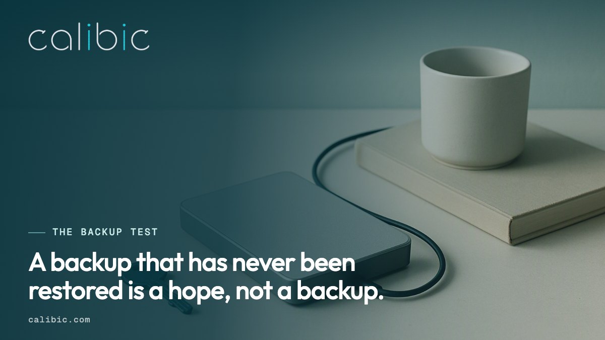 Why a backup must be restored to count