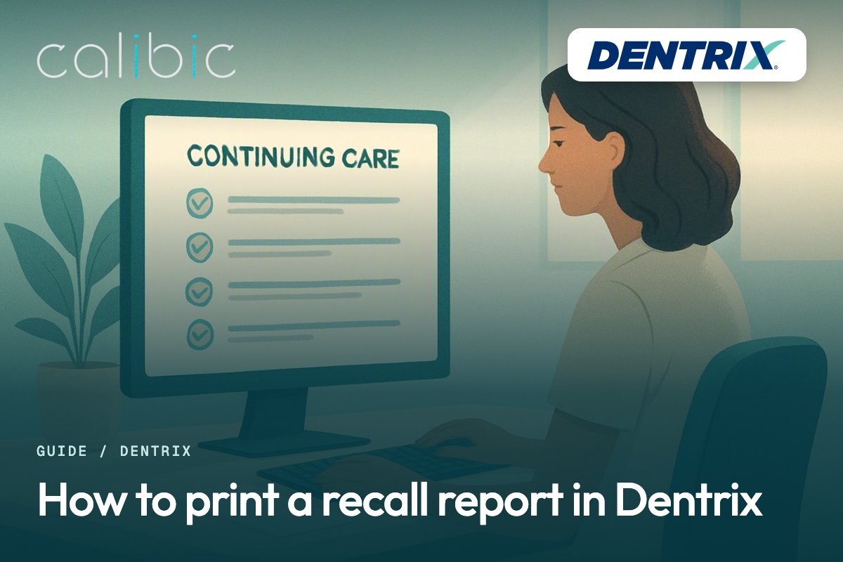 How to print a recall report in Dentrix